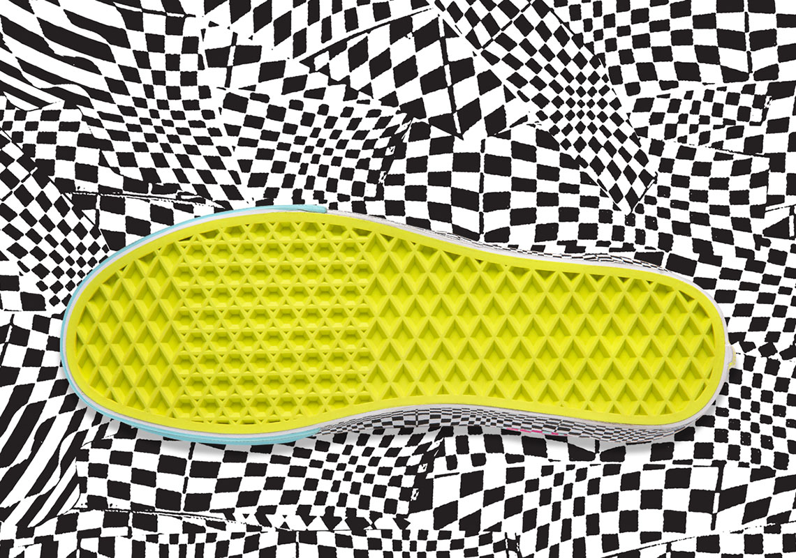 distorted checkerboard vans