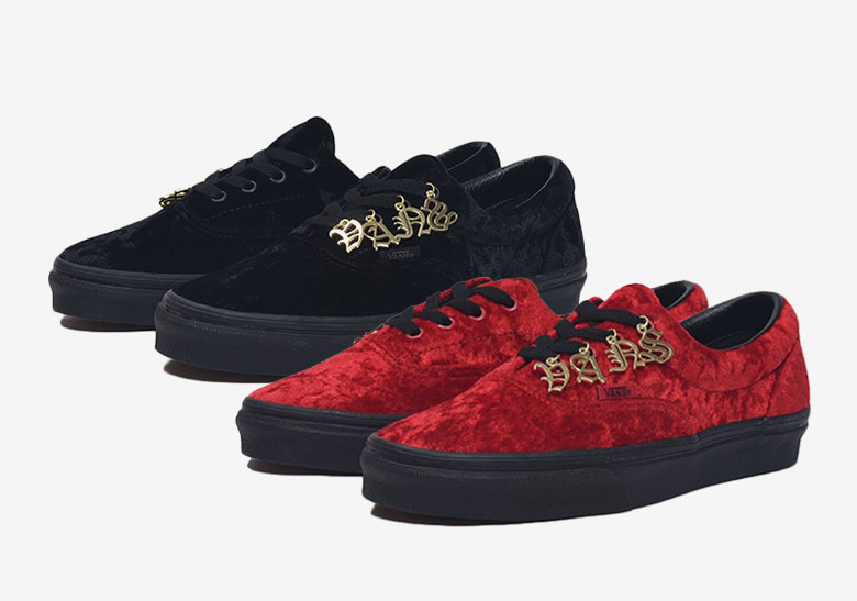 vans velvet shoes