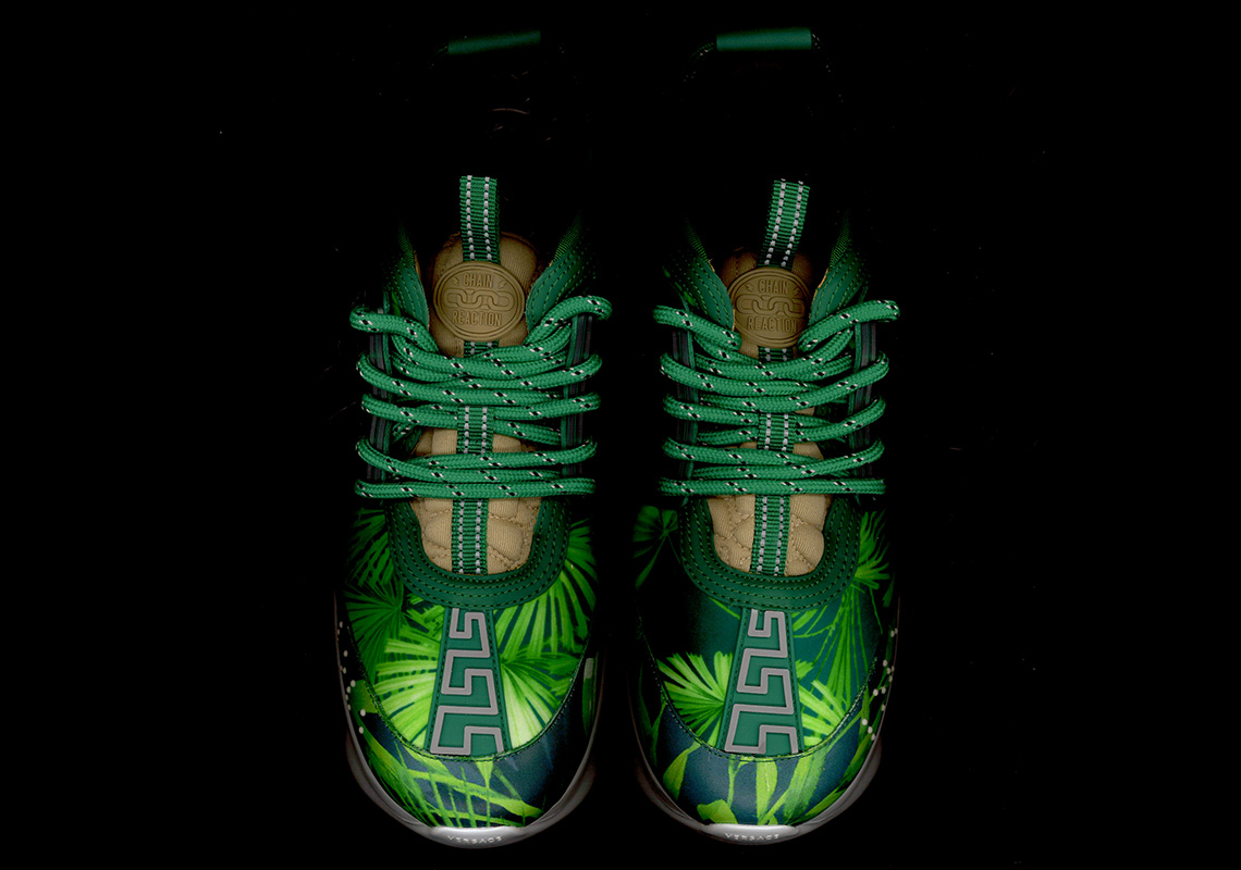 Concepts X Versace Chain Reaction Sneaker Pays Homage To Jennifer Lopez's  Iconic Green Dress Nearly 20 Years Later - Detroit Fashion News