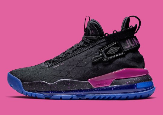 The jordan rouge Proto Max 720 Arrives With Purple And Royal Accents
