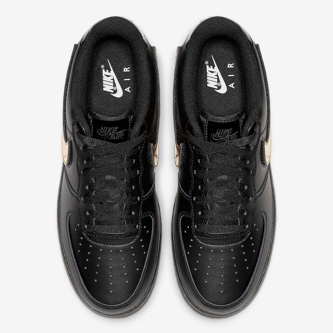 Nike Air Force 1 Removable Swoosh Ct2252 001 Black 1