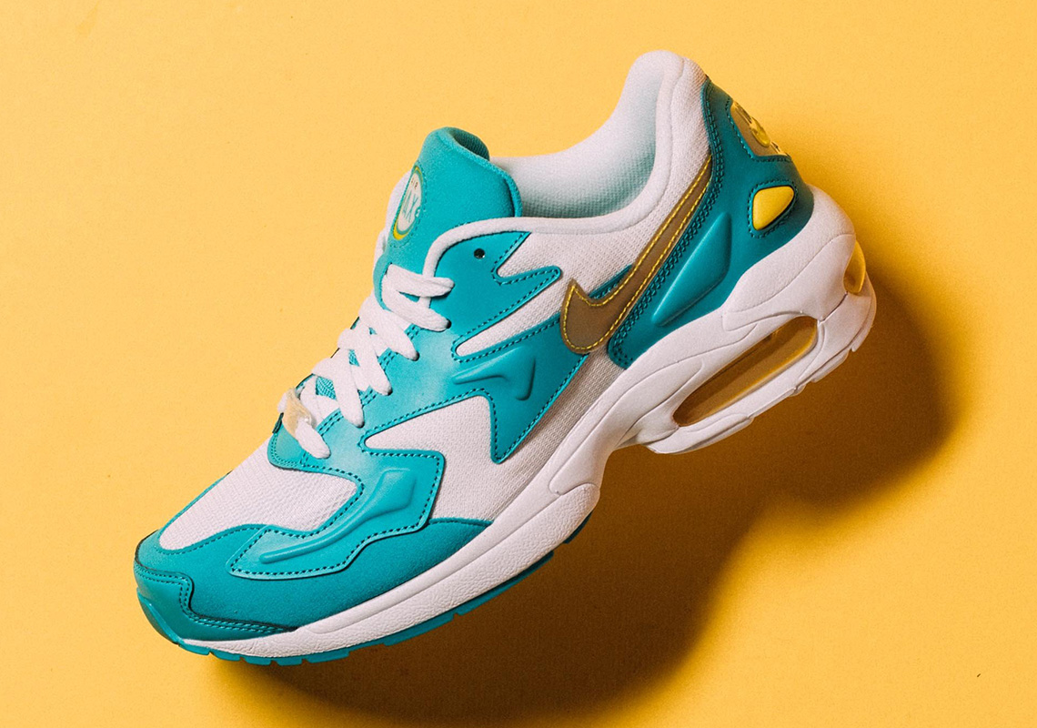 The Nike Air Max 2 Light Dresses Up In Teal And Yellow Accents