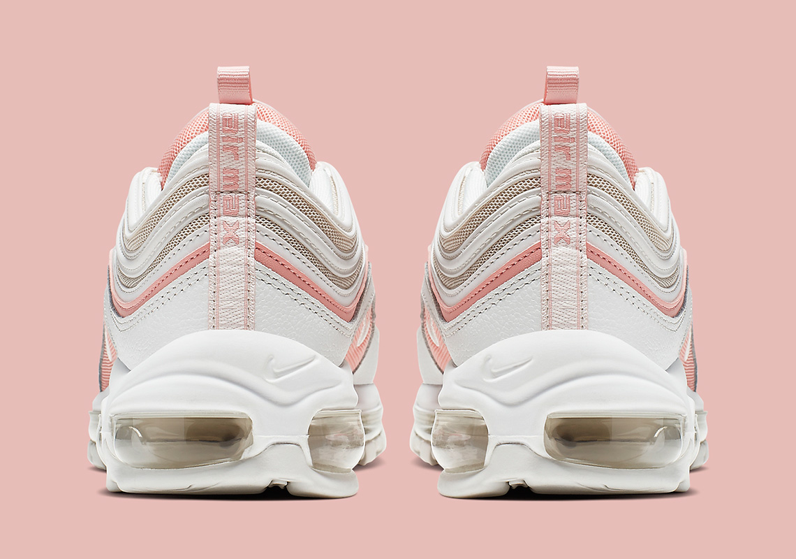 nike air max 97 coral and white