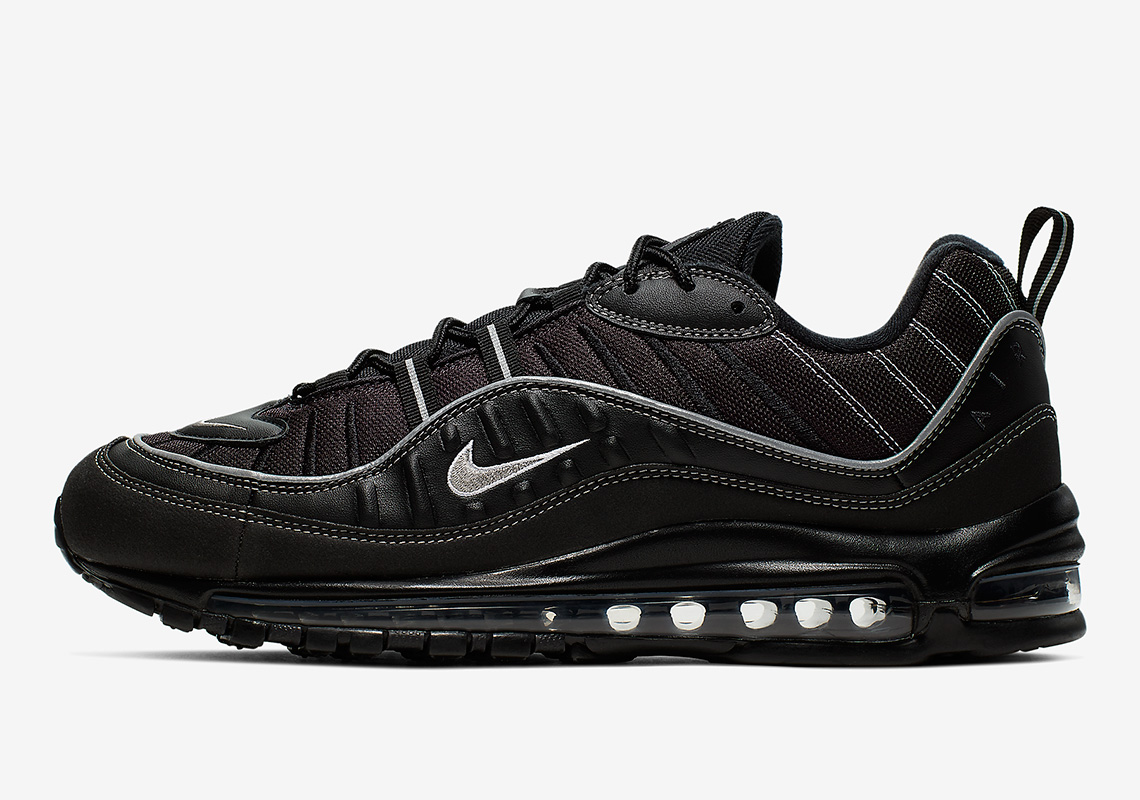 The Nike Air Max 98 Just Released In A Slick Black And Grey