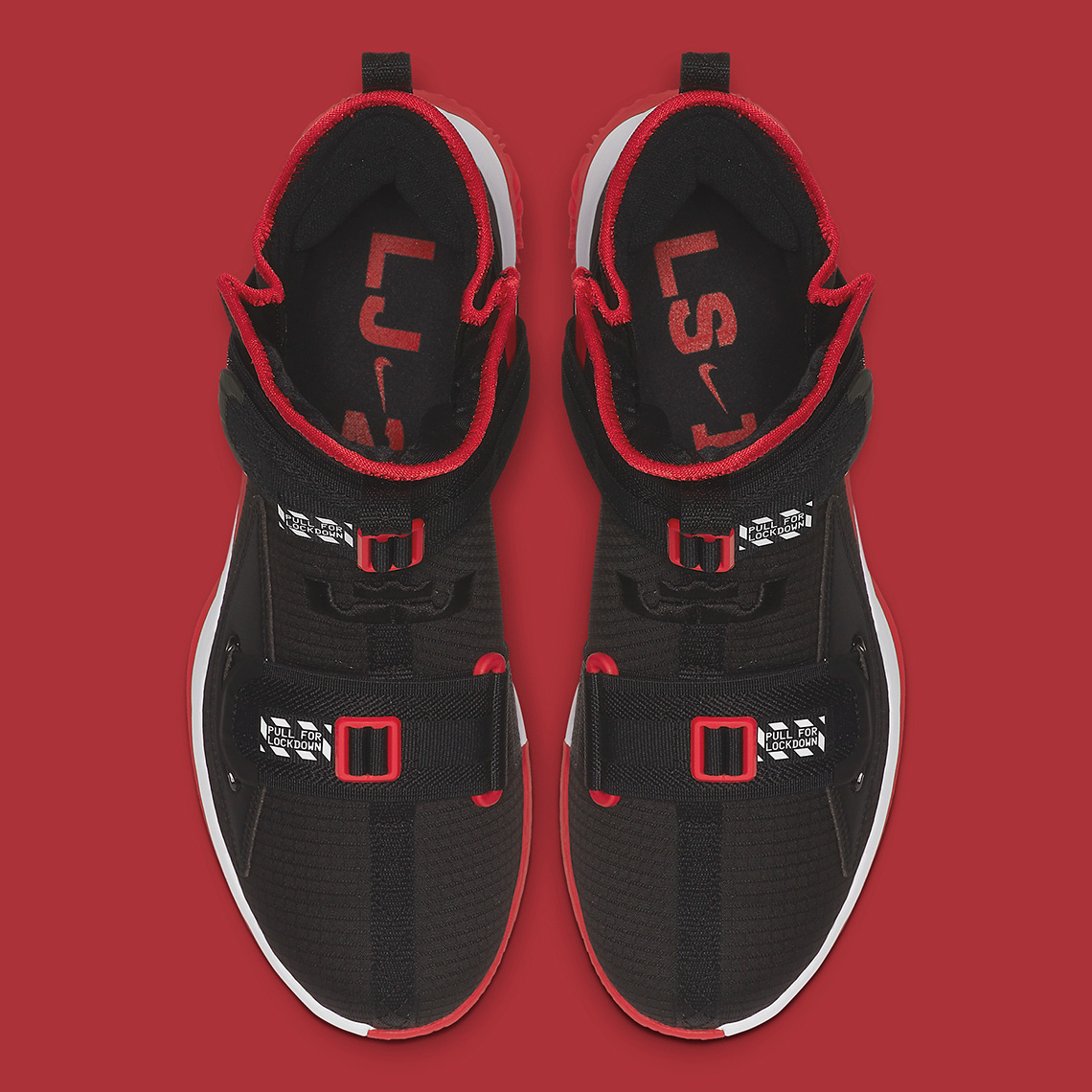 Nike Lebron Soldier 13 Black Red Ar4228 003 1