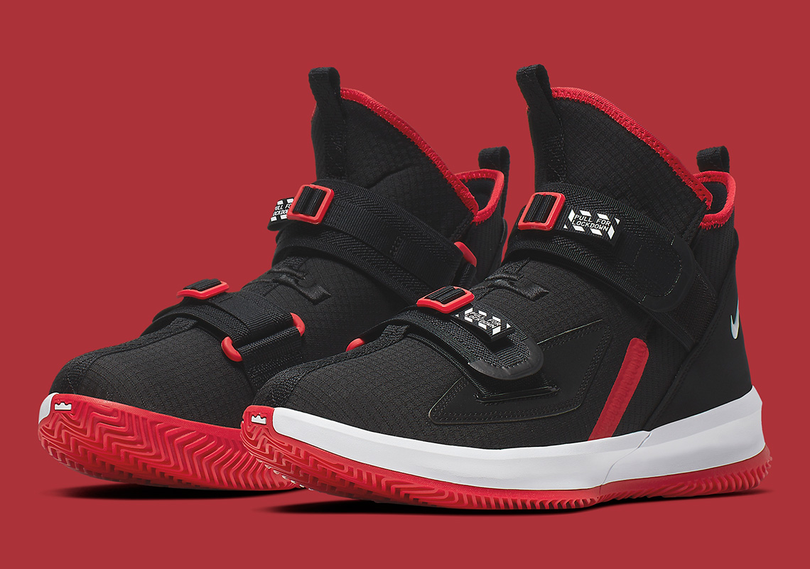 black and red lebrons