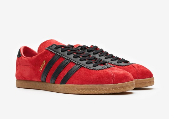 The adidas City Series Of The 1970s Ushers In The London In Red Suede