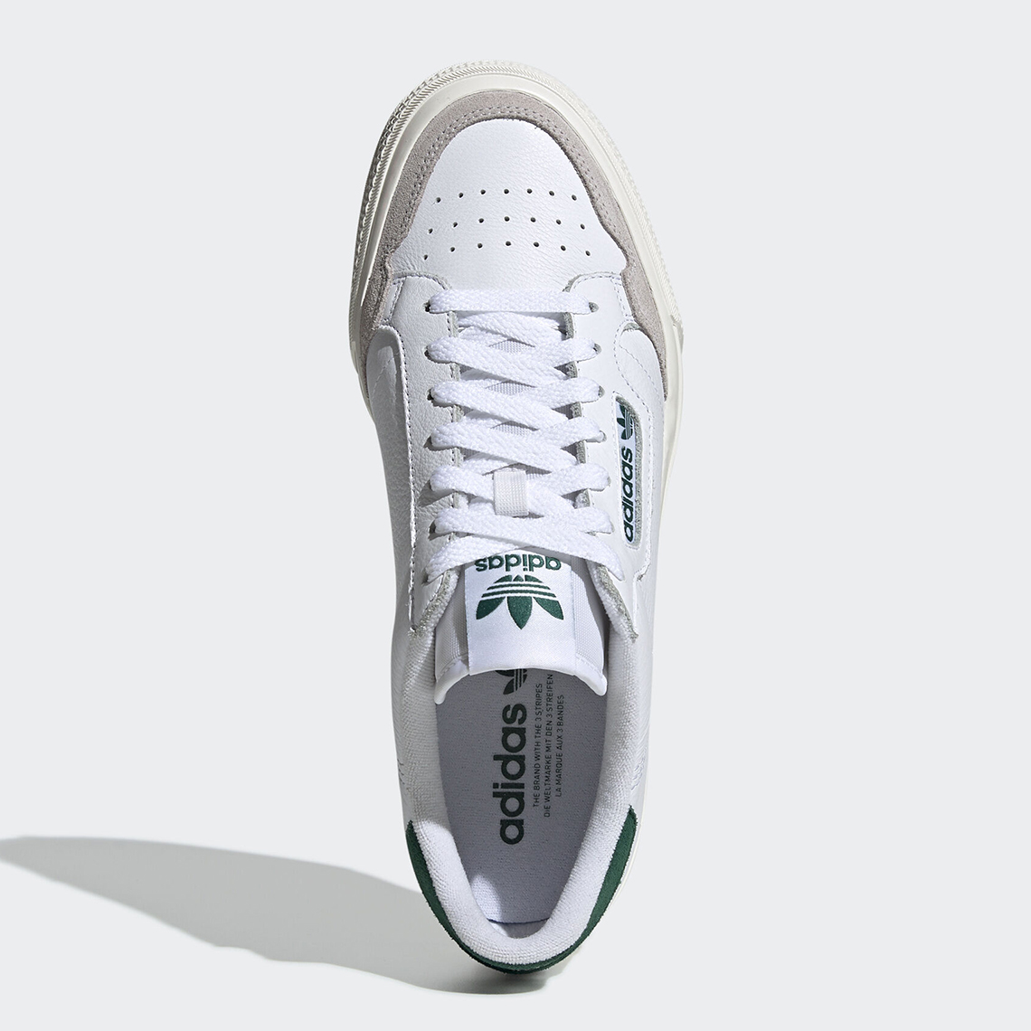 adidas continental 80 vulc white green