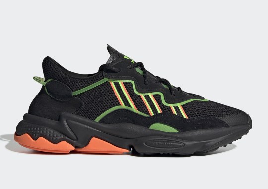 The adidas Ozweego Gets Bold Orange And Green Accents