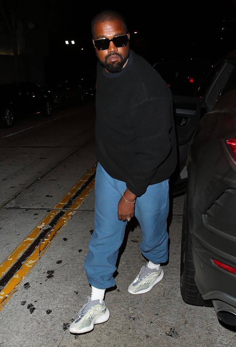 Kanye West Spotted in adidas YEEZY BOOST 700 VX
