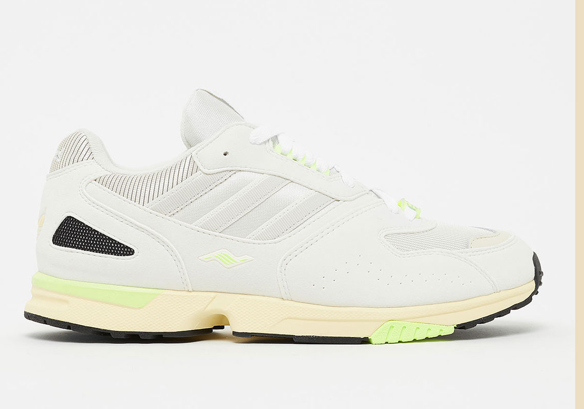 The adidas ZX4000 Returns In Off White And Hot Lime