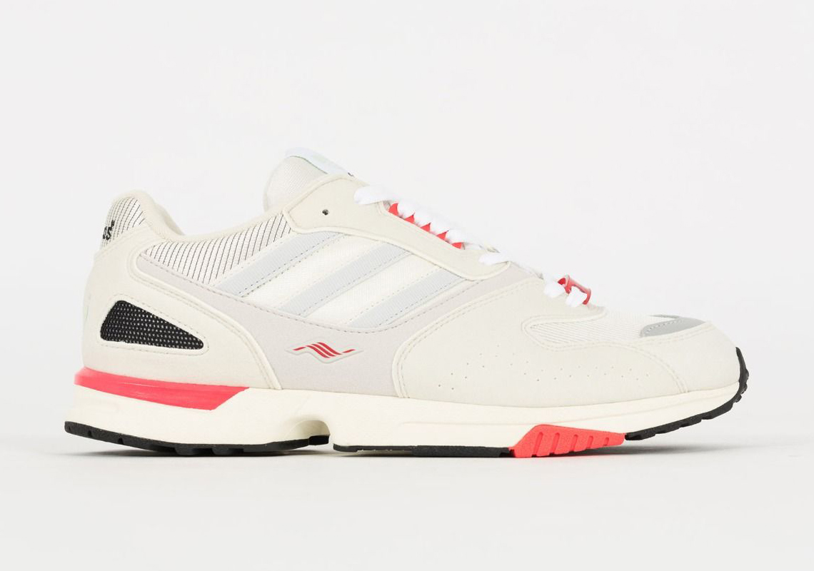 Off White And Coral Accents Appear On This Women's adidas ZX4000