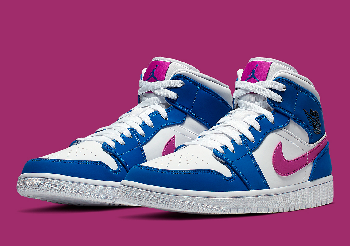 jordan 1 mid hyper royal violet