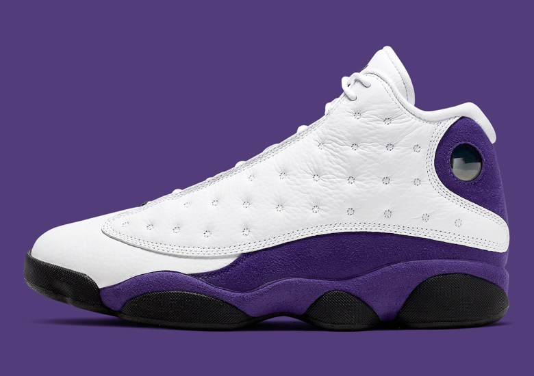 Air Jordan Retro 13 Lakers Size 11 White Black Court Purple 414571-105