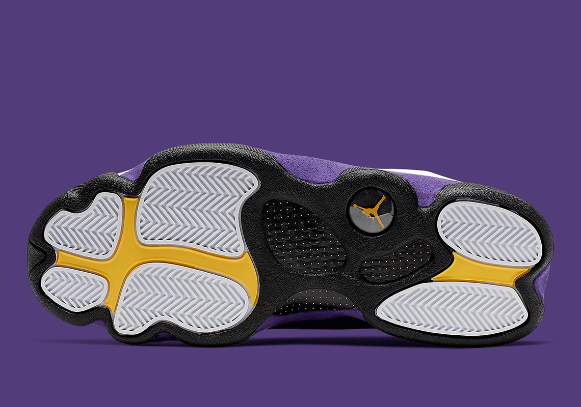 Nike Air Jordan 13 Lakers Size 10 414571-105 OG XIII Court Purple Yellow