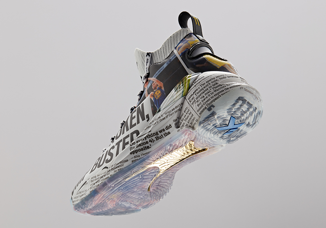 klay thompson newspaper shoes price