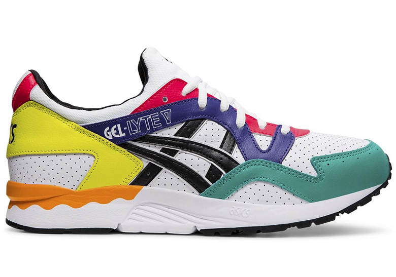 asics running shoes multicolor
