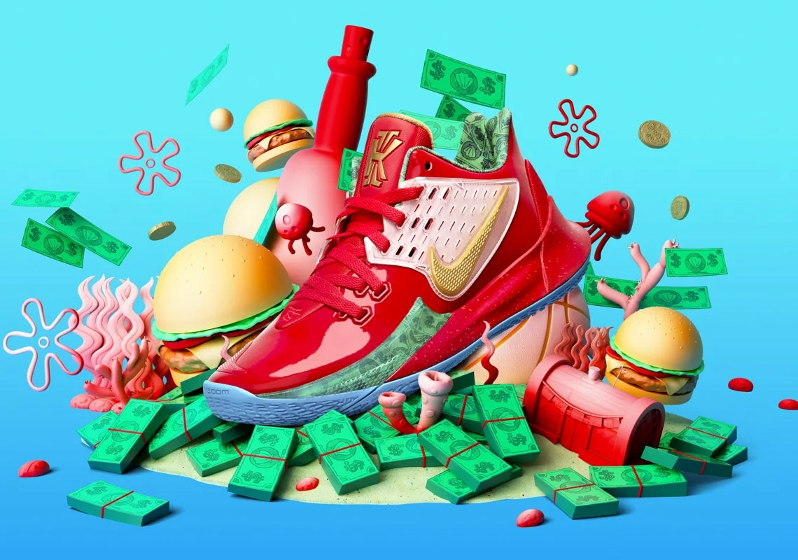 The Nike Kyrie Low 2 "Mr. Krabs" Gives Away The Secret Formula On August 10th