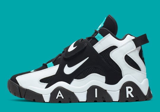The Nike Air Barrage Mid Is Dropping On August 3rd In Black And Aqua