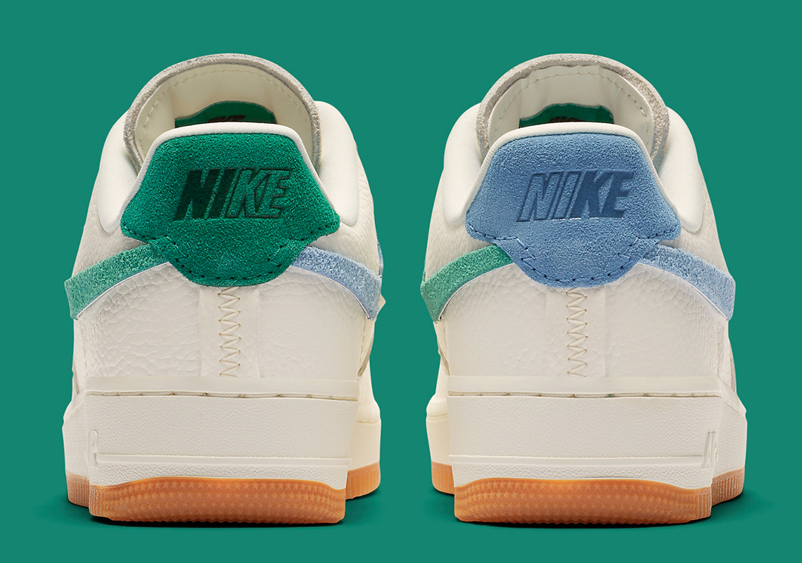 air force 1 vandalized green blue