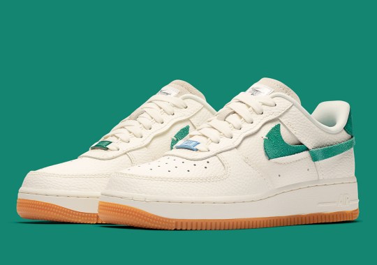 Nike’s Air Force 1 Vandalized Arrives In A Crisp Combo Of Sail, Green, And Blue