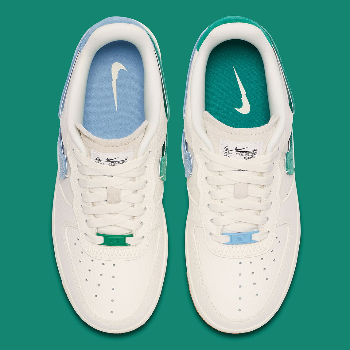 air force 1 vandalized sail green blue