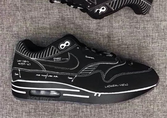 The Nike Air Max 1 “Schematic” Appears In Black