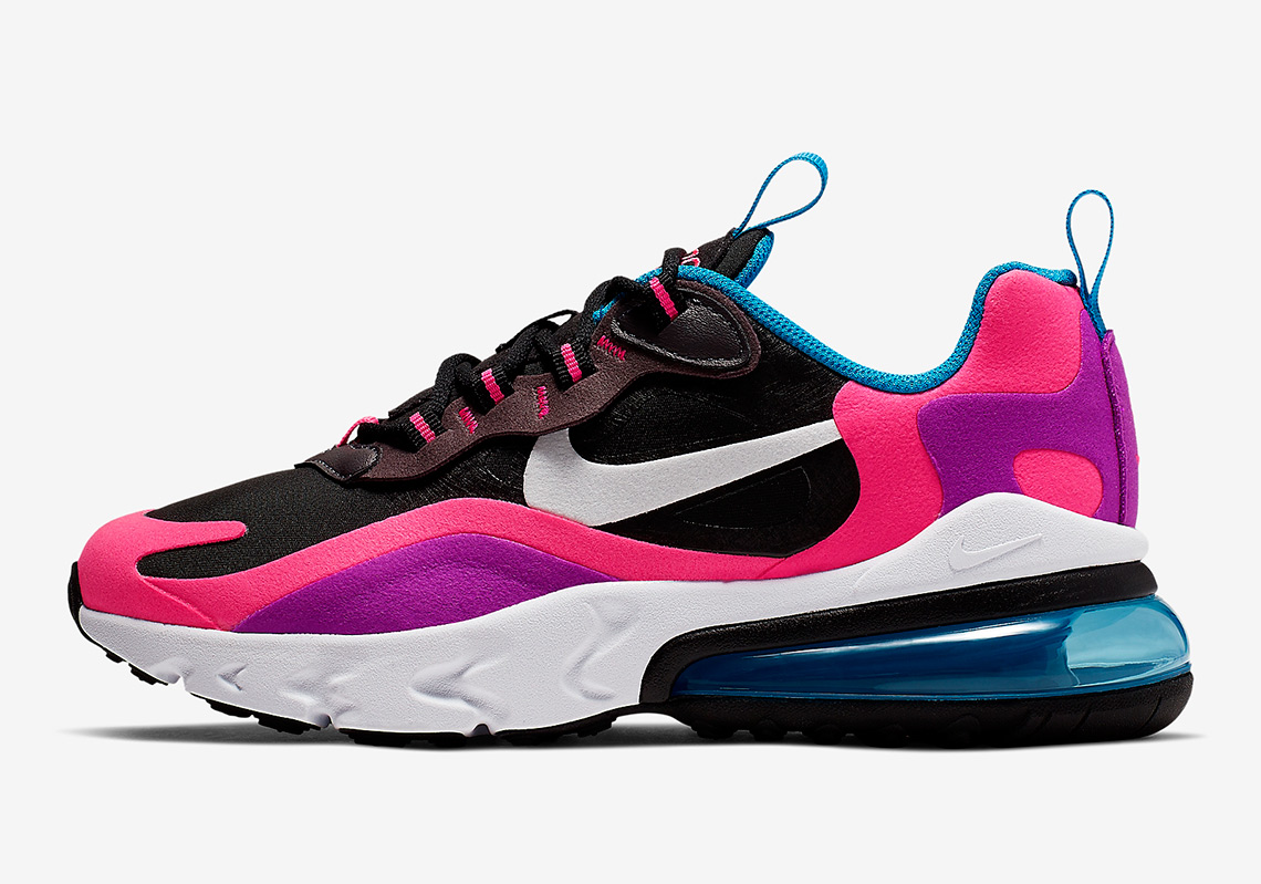 pink blue and black nikes