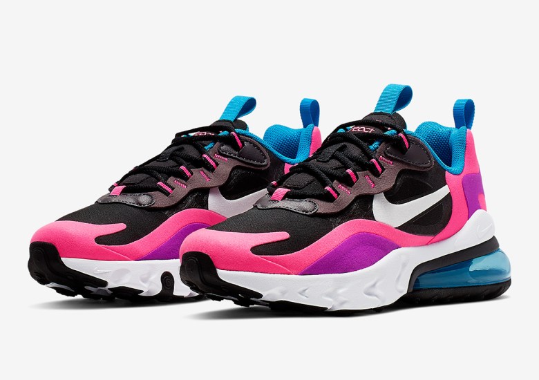 Bright Pink And Yellow Liven Up The Nike Air Max 270 React