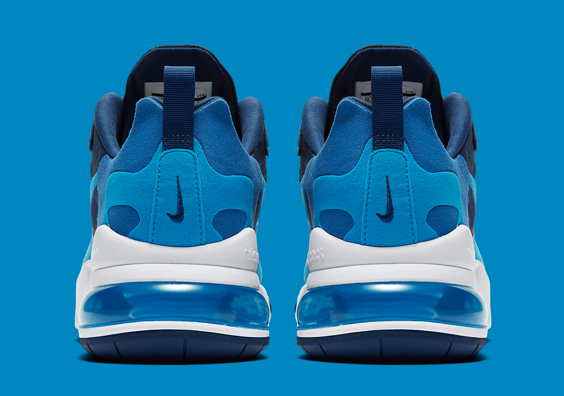 Nike Sneaker Air Max 270 React - Blue Void/Photo Blue Kids