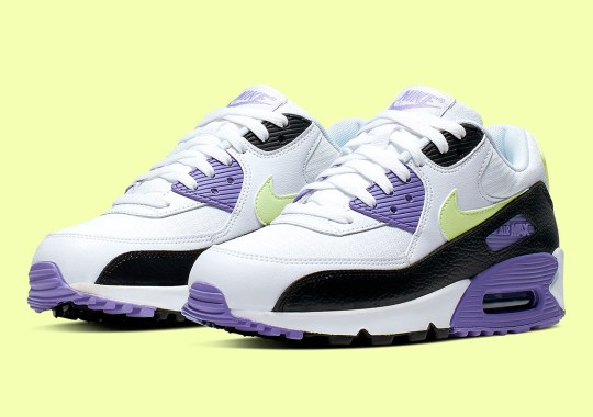 The Nike Air Max 90 Pairs Up Barely Volt And Lavender
