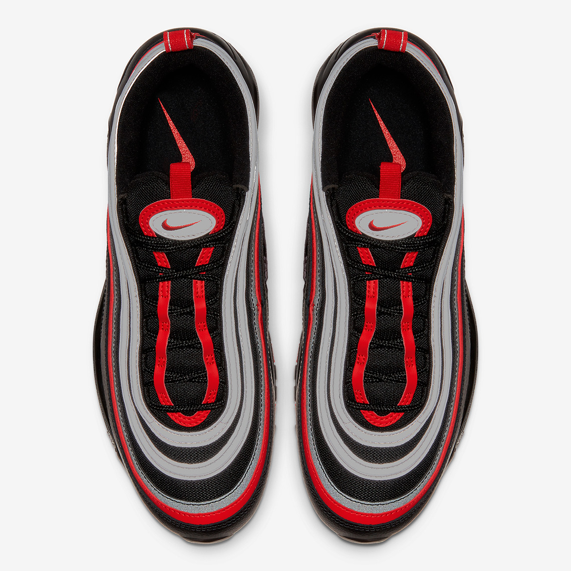 nike air max 97 black and red reflective