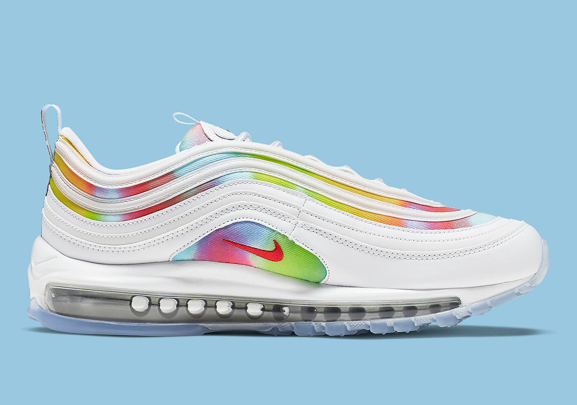 air max 97 tie dye white