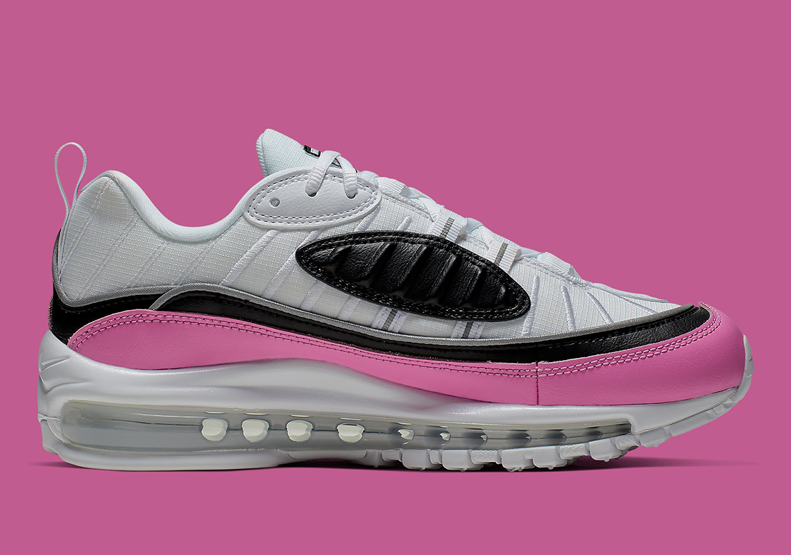 Air max 98 noir et rose hot sale