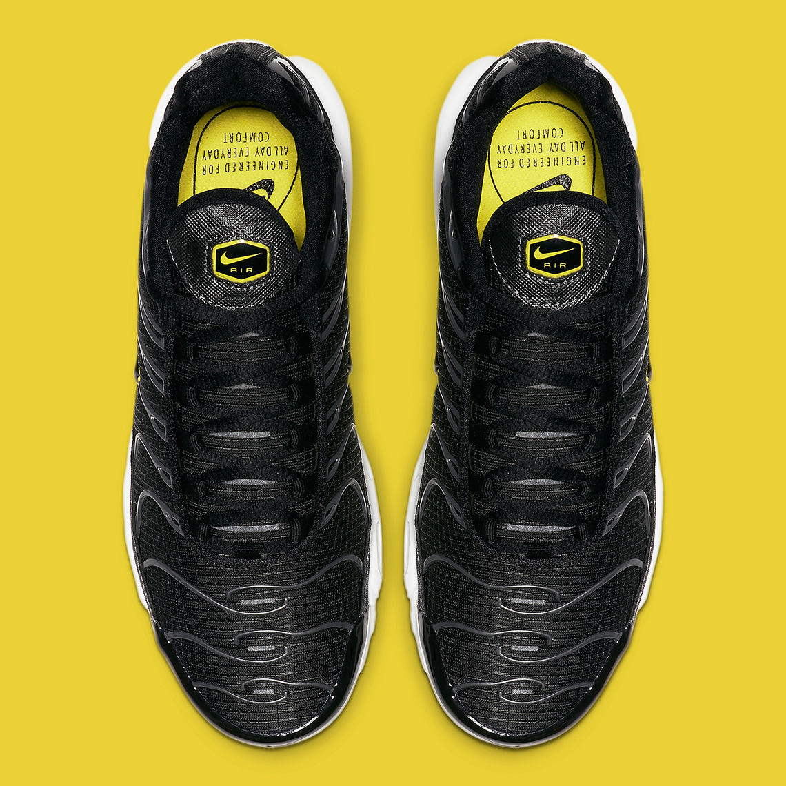 Nike Air Max Plus Black Yellow Cn0142 001 2