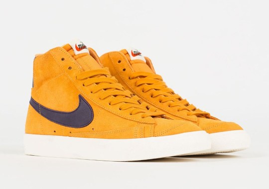 The Nike Blazer Mid Vintage Gets Mustard Yellow And Purple Uppers