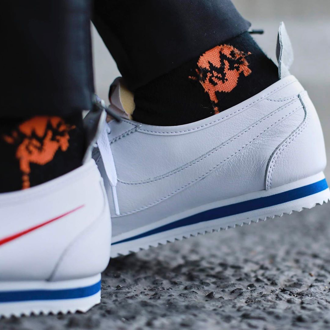 cortez shoes on feet