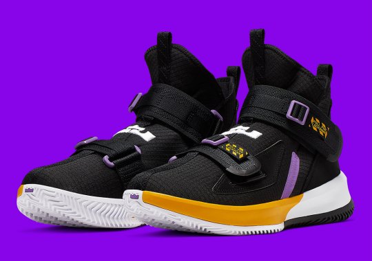 The Nike LeBron Soldier 13 Appears In Lakers Colors