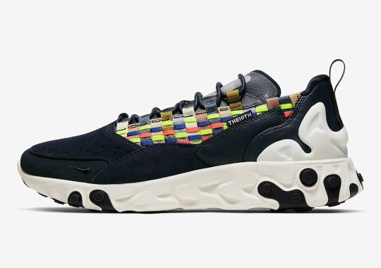 The Nike React Sertu Gets Navy Suede And Colorful Woven Uppers