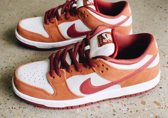 The Nike SB Dunk Low Appears In Russet And Cedar Tones