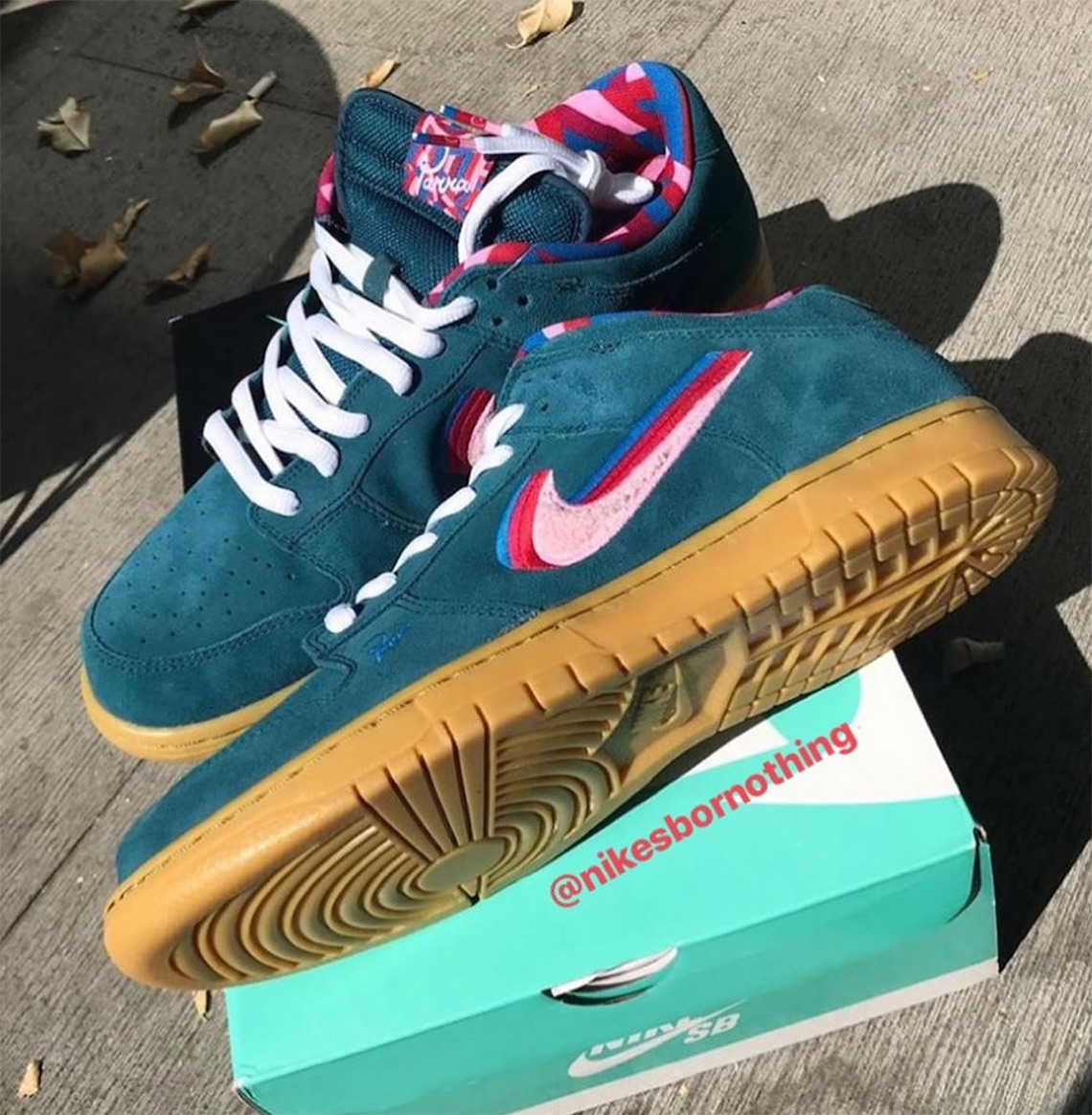 Parra Nike SB Dunk Low Teal Friends And 
