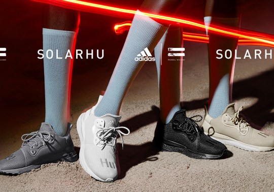 Pharrell And Adidas Go Greyscale With New SOLAR HU Glide Pack