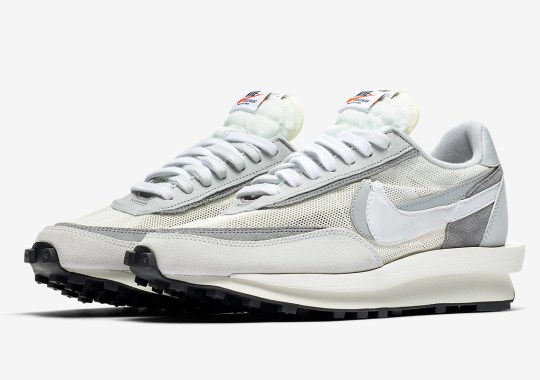 Official Images Of The sacai x Nike LDWaffle In White/Grey