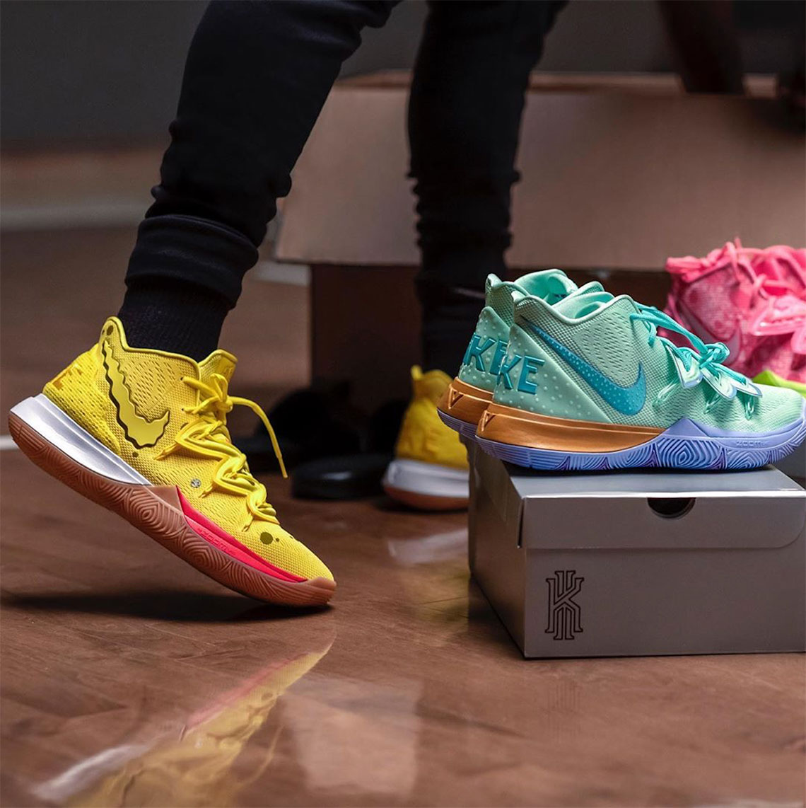 Spongebob Nike Kyrie Shoes Release Info Sneakernews Com