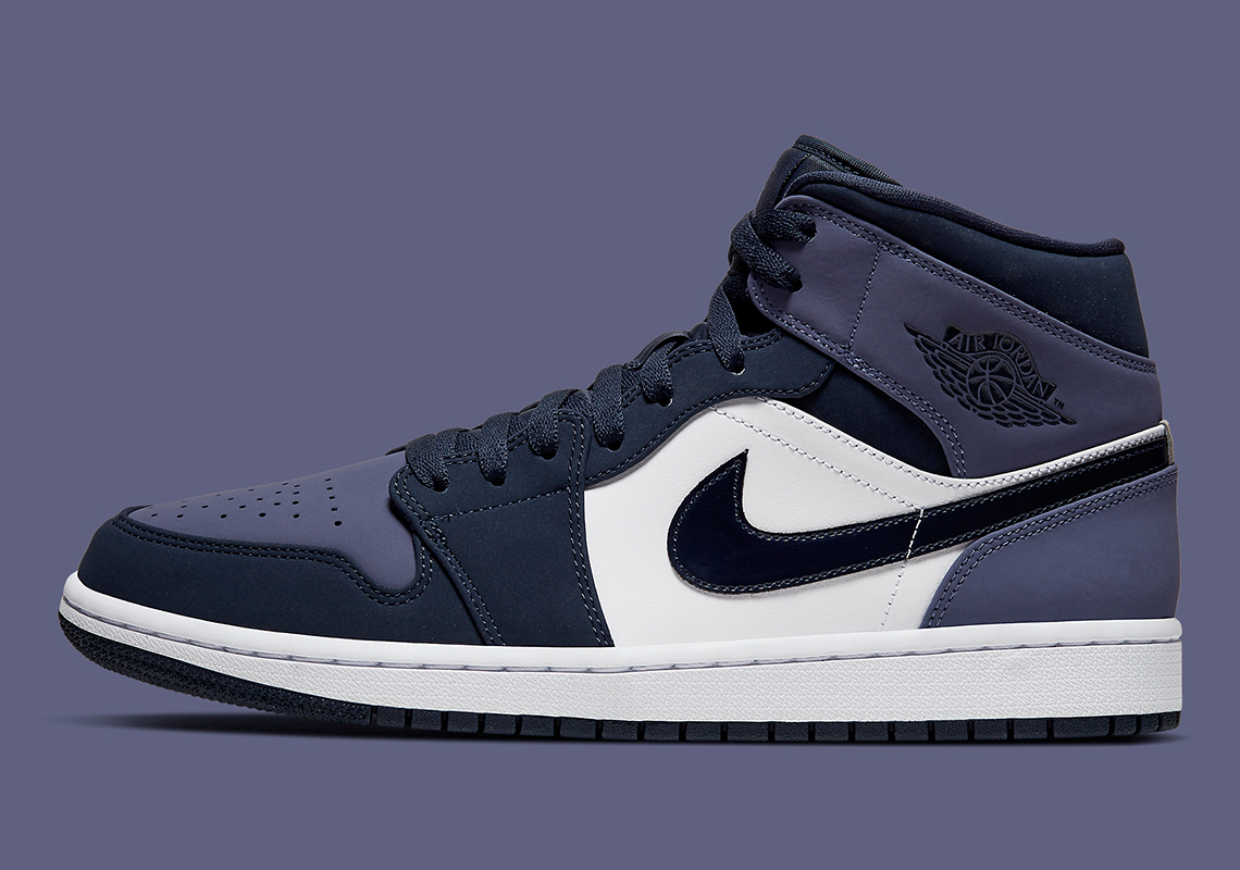 air jordan 1 mid white obsidian