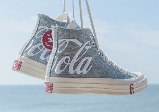 The KITH x Coca-Cola x Converse Chuck 70 In Washed Denim Releases On August 9th