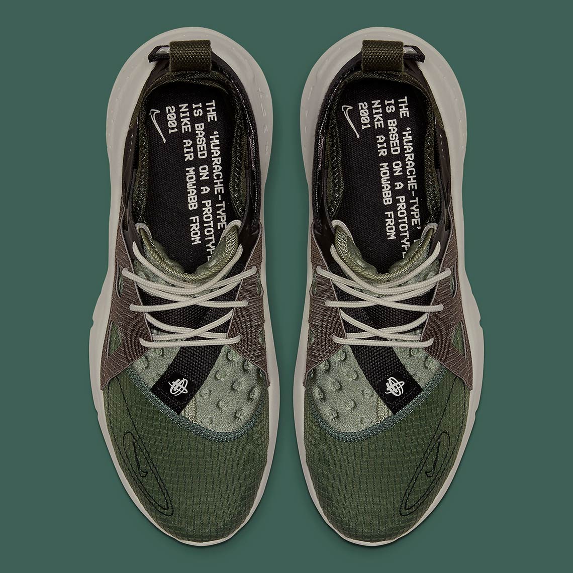 Nike N354 Huarache Type Olive Bq5102 300 6