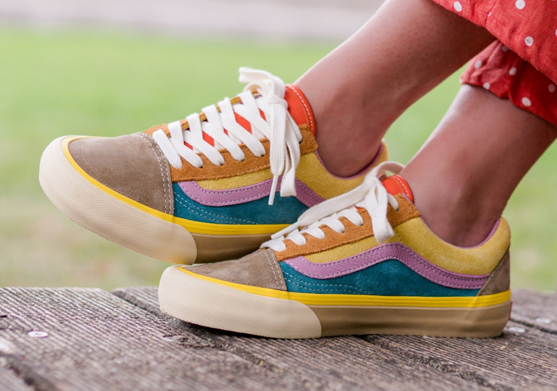 multi colored vans old skool