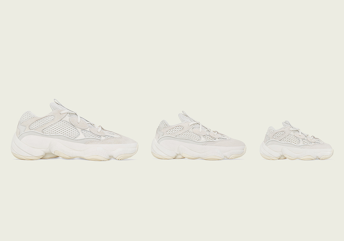 Yeezy 500 Bone White Full Family 2