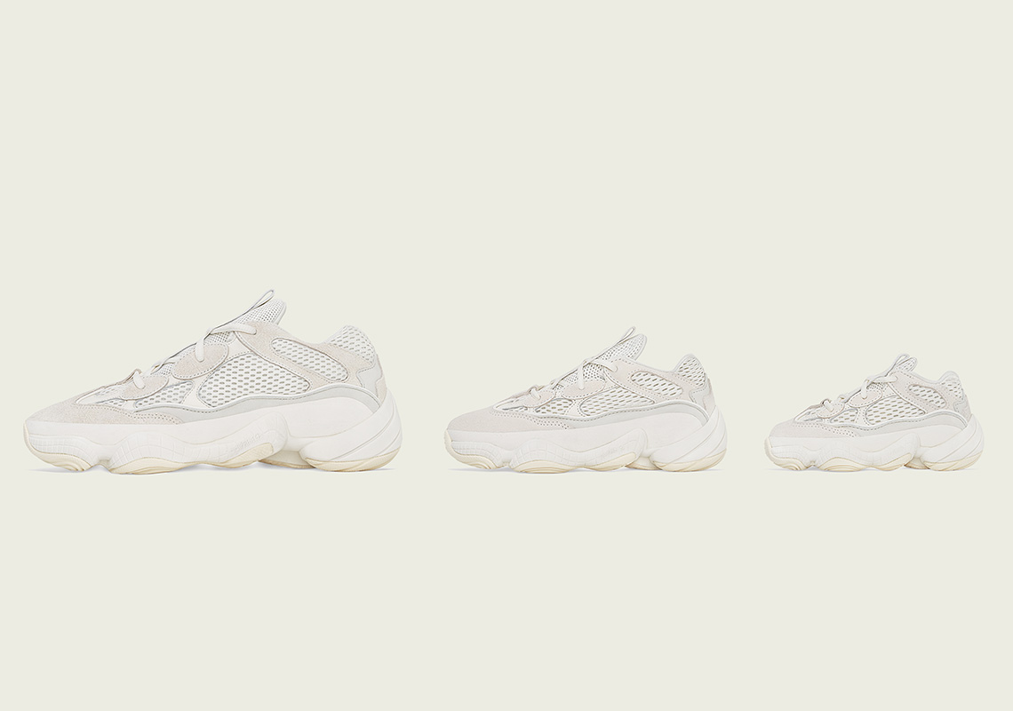 Yeezy 500 Bone White Full Family 3